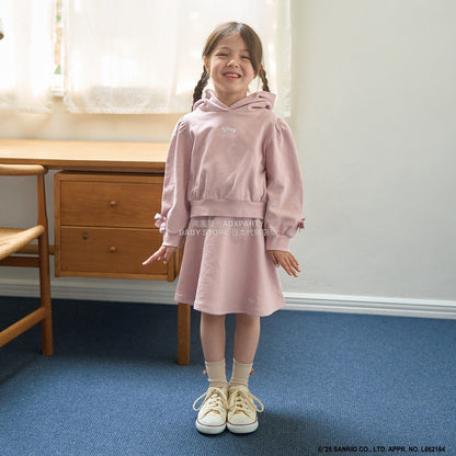 日本童裝 Ly# mine x Sanrio 連帽衛衣及喇叭裙套裝 100-140cm 女童款 冬季 TOPS SKIRTS