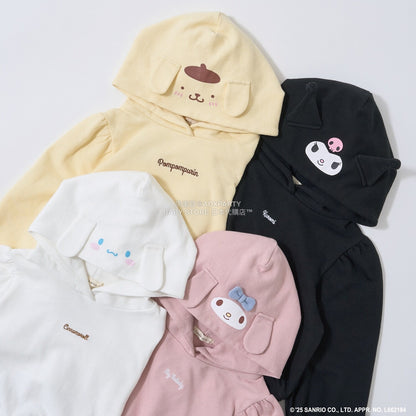 日本童裝 Ly# mine x Sanrio 連帽衛衣及喇叭裙套裝 100-140cm 女童款 冬季 TOPS SKIRTS