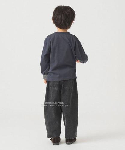 Japanese Kids' BEAMS mini JR Sobu Line, Yamanote Line, and Chuo Line Train Tops 90-150cm Boys' Summer TOPS Railway Series 