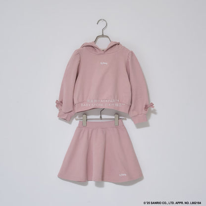日本童裝 Ly# mine x Sanrio 連帽衛衣及喇叭裙套裝 100-140cm 女童款 冬季 TOPS SKIRTS
