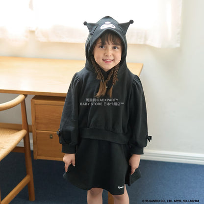 日本童裝 Ly# mine x Sanrio 連帽衛衣及喇叭裙套裝 100-140cm 女童款 冬季 TOPS SKIRTS