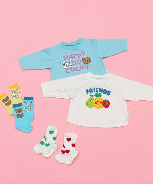 日本童裝 BREEZE 毛毛公仔上衣 70-80cm 男童款/女童款 初生嬰兒 春季 TOPS