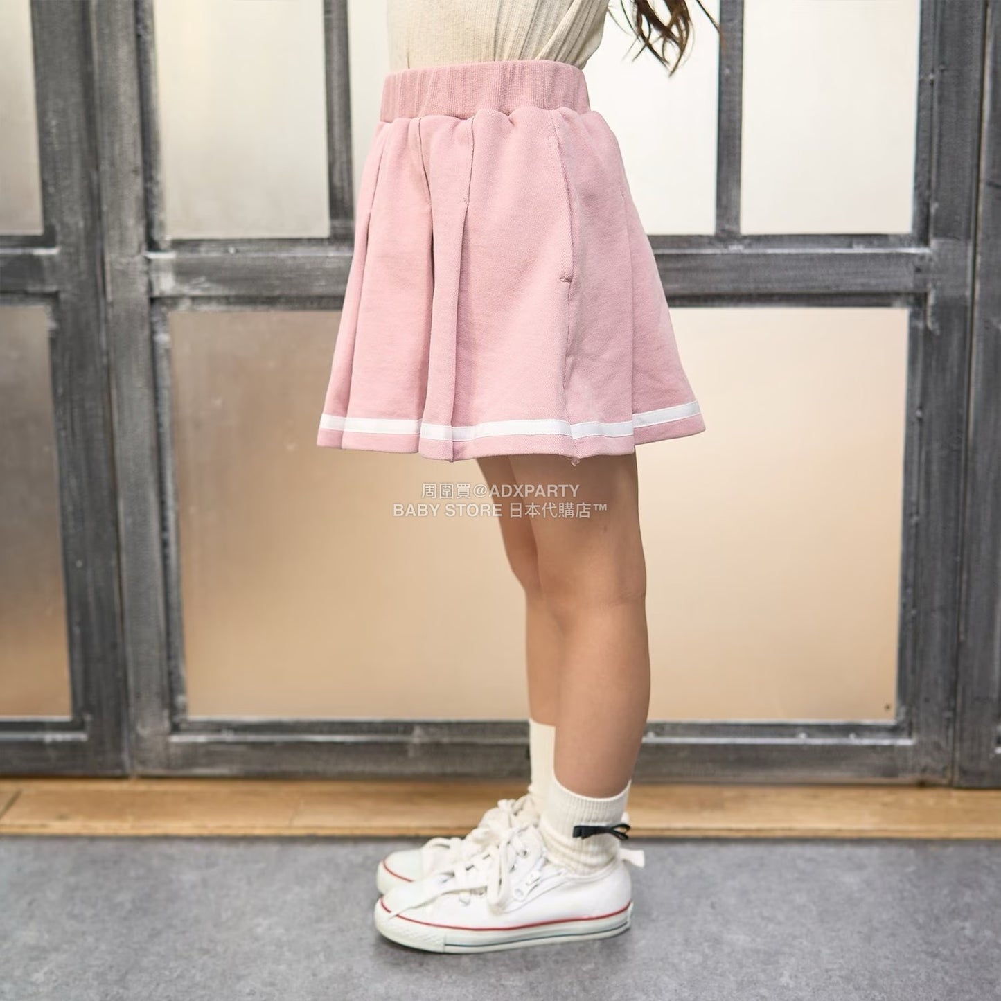 日本童裝 Ly# mine x US POLO ASSN. 百褶短裙 100-150cm 女童款 冬季 SKIRTS