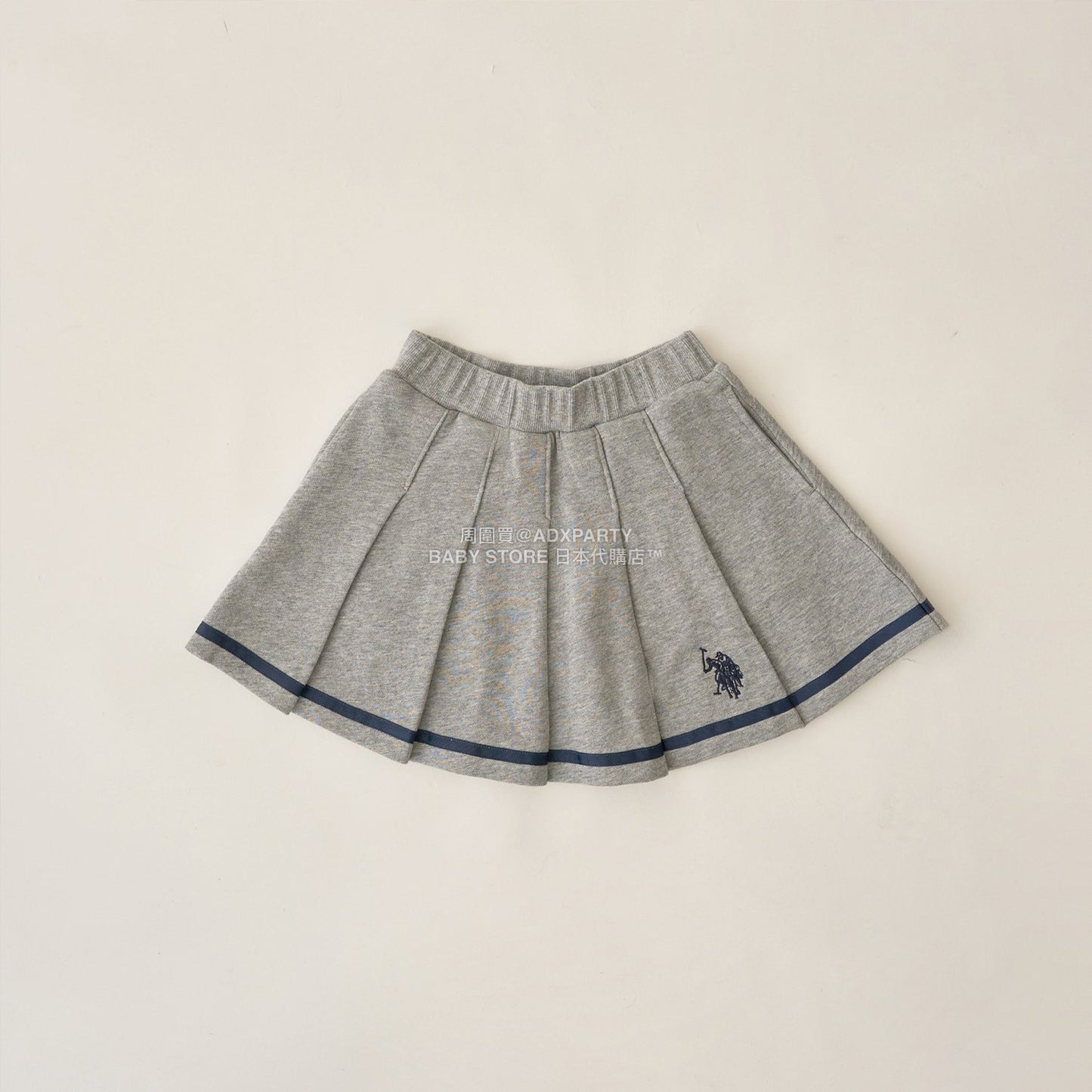 日本童裝 Ly# mine x US POLO ASSN. 百褶短裙 100-150cm 女童款 冬季 SKIRTS