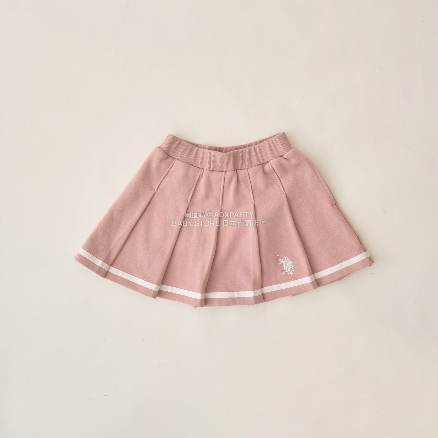 日本童裝 Ly# mine x US POLO ASSN. 百褶短裙 100-150cm 女童款 冬季 SKIRTS