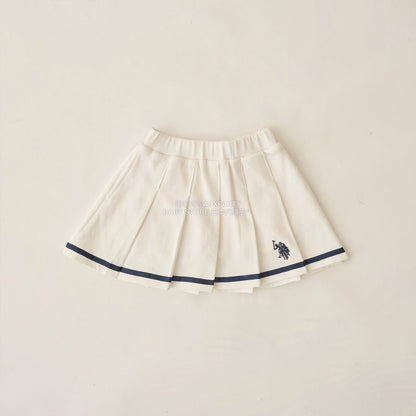 日本童裝 Ly# mine x US POLO ASSN. 百褶短裙 100-150cm 女童款 冬季 SKIRTS