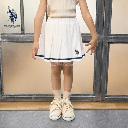 日本童裝 Ly# mine x US POLO ASSN. 百褶短裙 100-150cm 女童款 冬季 SKIRTS