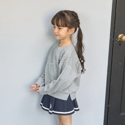 日本童裝 Ly# mine x US POLO ASSN. logo刺繡領衛衣 100-150cm 女童款 冬季 TOPS