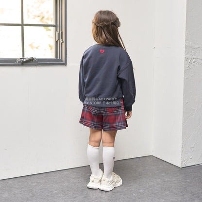 日本童裝 Ly# mine x US POLO ASSN. logo刺繡領衛衣 100-150cm 女童款 冬季 TOPS