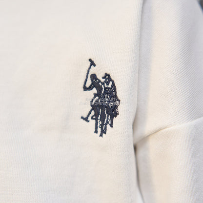日本童裝 Ly# mine x US POLO ASSN. logo刺繡領衛衣 100-150cm 女童款 冬季 TOPS