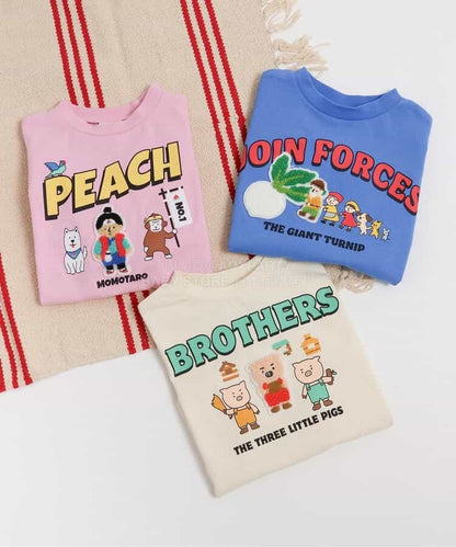 日本童裝 BREEZE 貼布圖案上衣 80-140cm 男童款/女童款 春季 TOPS