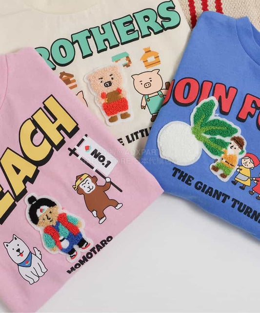 日本童裝 BREEZE 貼布圖案上衣 80-140cm 男童款/女童款 春季 TOPS