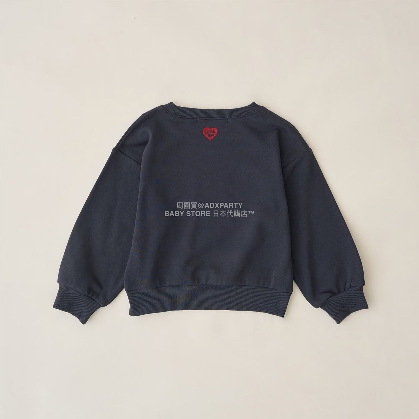 日本童裝 Ly# mine x US POLO ASSN. logo刺繡領衛衣 100-150cm 女童款 冬季 TOPS