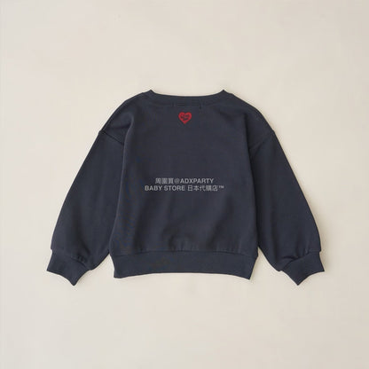 日本童裝 Ly# mine x US POLO ASSN. logo刺繡領衛衣 100-150cm 女童款 冬季 TOPS