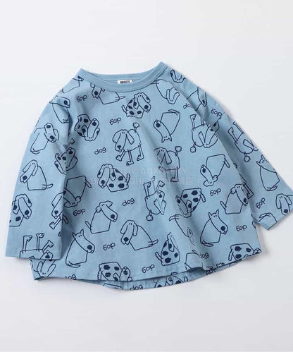 日本童裝 BREEZE 趣味全印花上衣 80-130cm 男童款/女童款 春季 TOPS