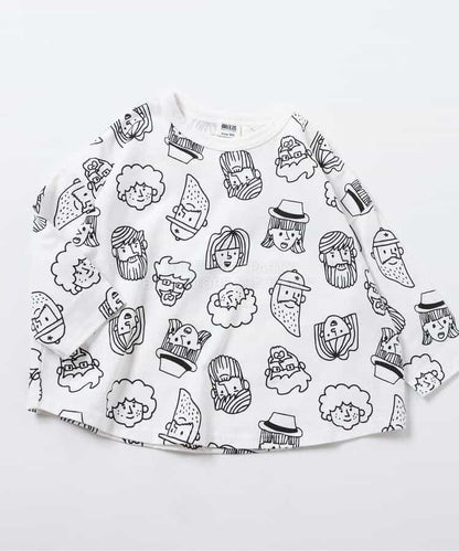 日本童裝 BREEZE 趣味全印花上衣 80-130cm 男童款/女童款 春季 TOPS