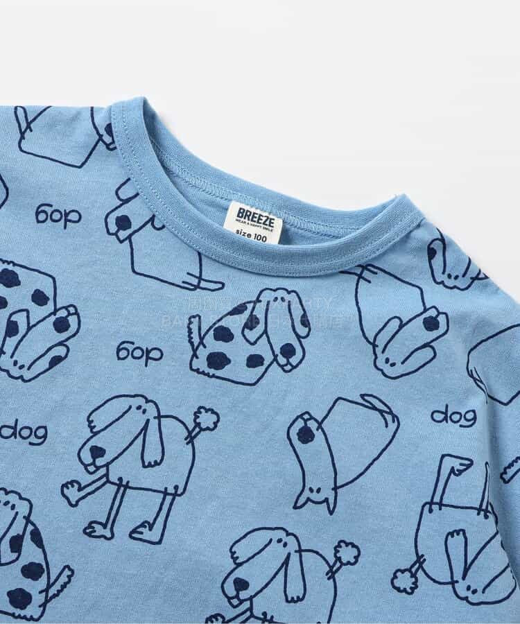 日本童裝 BREEZE 趣味全印花上衣 80-130cm 男童款/女童款 春季 TOPS