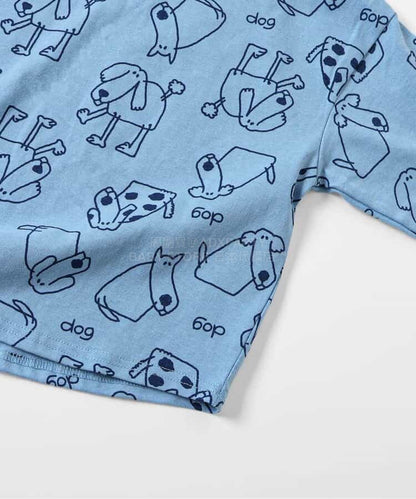 日本童裝 BREEZE 趣味全印花上衣 80-130cm 男童款/女童款 春季 TOPS