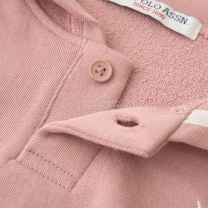 日本童裝 Ly# mine x US POLO ASSN. 水手刺繡領衛衣 100-150cm 女童款 冬季 TOPS