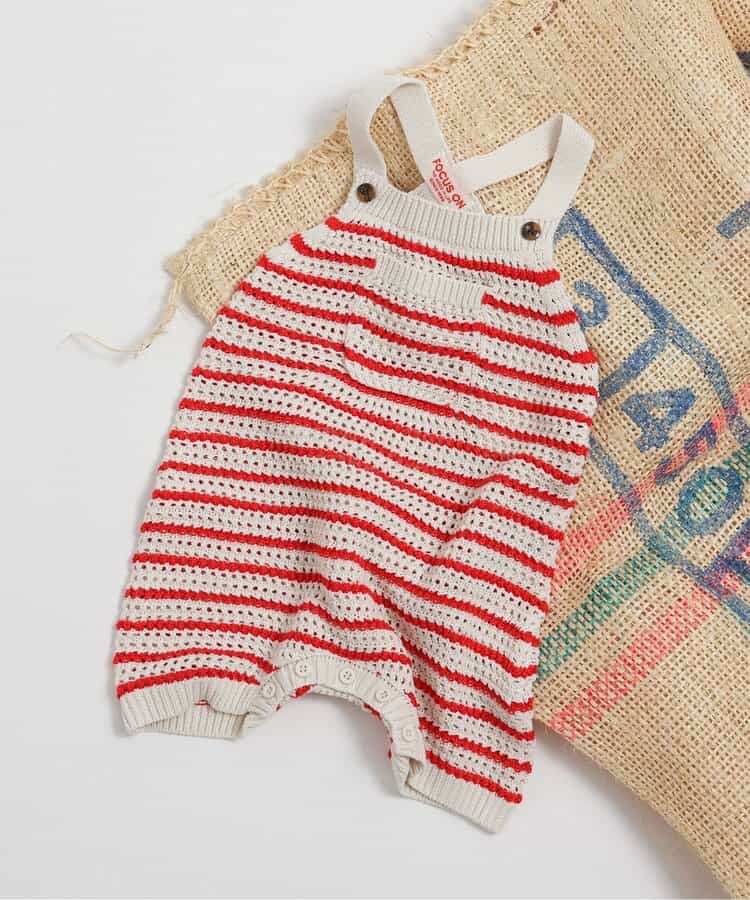 日本童裝 BREEZE 針織連衣 70-80cm 男童款/女童款 初生嬰兒 春季 Jumpsuit