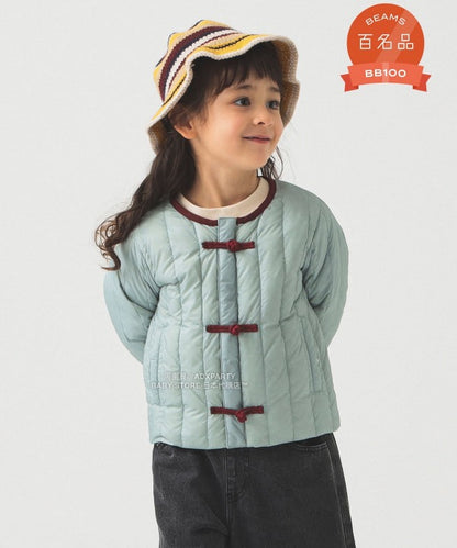 日本童裝 B:MING by BEAMS 【別注版】TAION 防水系列 盤扣羽絨外套 100-140cm 男童款/女童款 秋冬季 (適合香港平均溫度、寒冷天氣、溫度低天氣）OUTERWEAR 