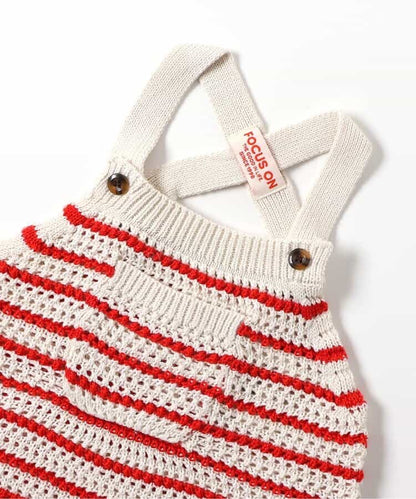 日本童裝 BREEZE 針織連衣 70-80cm 男童款/女童款 初生嬰兒 春季 Jumpsuit