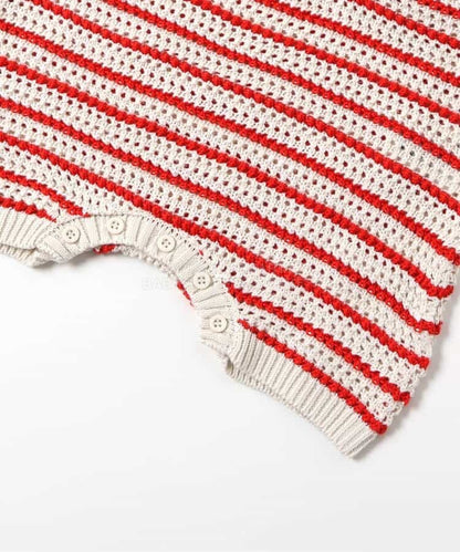 日本童裝 BREEZE 針織連衣 70-80cm 男童款/女童款 初生嬰兒 春季 Jumpsuit