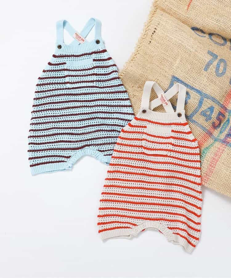 日本童裝 BREEZE 針織連衣 70-80cm 男童款/女童款 初生嬰兒 春季 Jumpsuit