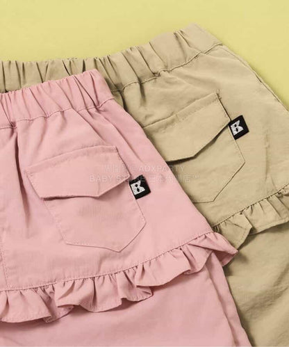 日本童裝 BREEZE 花邊裙長褲 80-140cm 女童款 春季 PANTS