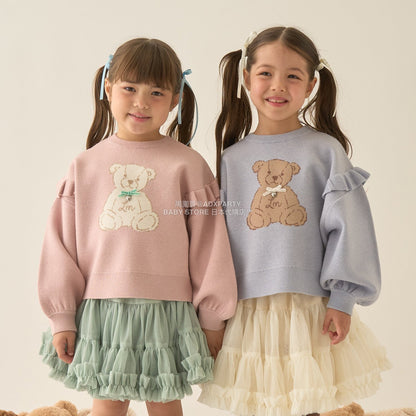 日本童裝 Ly# mine 小熊提花針織毛衣 110-140cm 女童款 冬季 TOPS