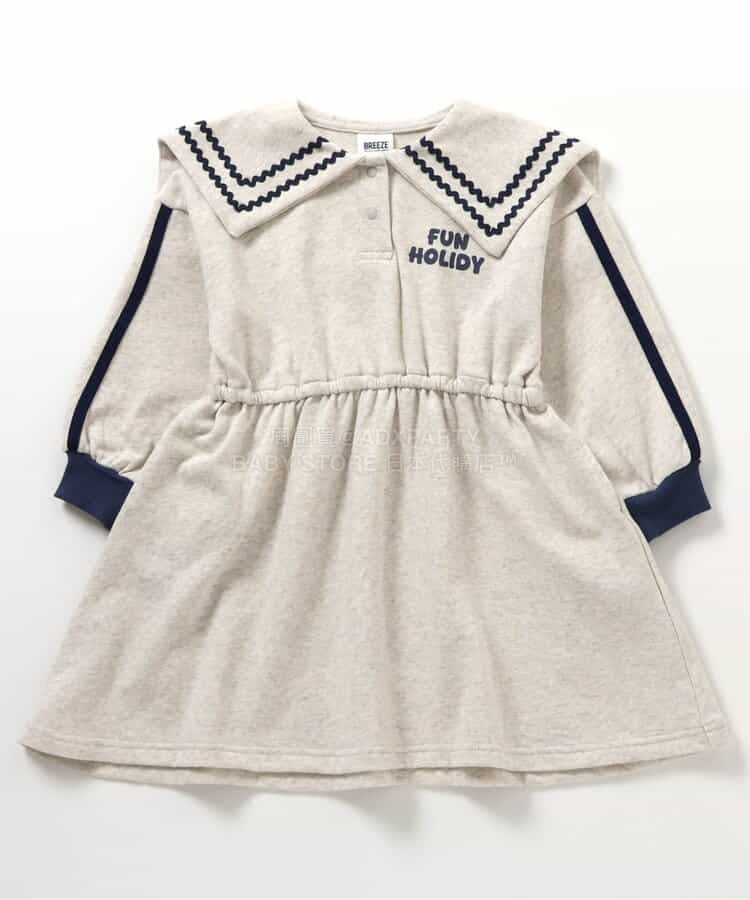 日本童裝 BREEZE 水手風連身裙 80-140cm 女童款 春季 DRESSES