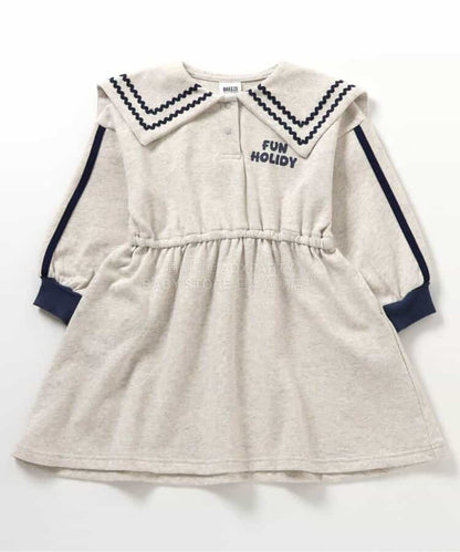 日本童裝 BREEZE 水手風連身裙 80-140cm 女童款 春季 DRESSES