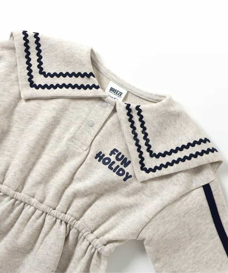 日本童裝 BREEZE 水手風連身裙 80-140cm 女童款 春季 DRESSES