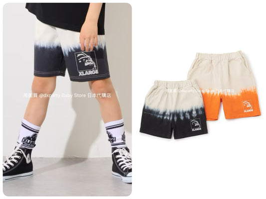 XLARGE KIDS Japanese children's clothing gradient tie-dye shorts 80-140cm boys' summer PANTS 