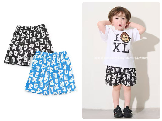 Japanese XLARGE KIDS Printed Shorts 80-140cm Boys Summer PANTS 