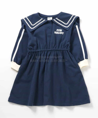 日本童裝 BREEZE 水手風連身裙 80-140cm 女童款 春季 DRESSES