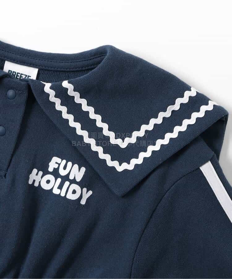 日本童裝 BREEZE 水手風連身裙 80-140cm 女童款 春季 DRESSES