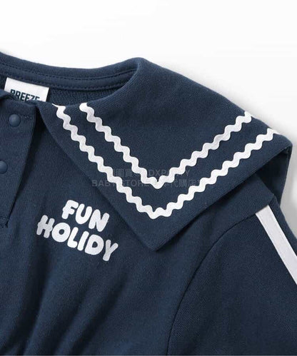 日本童裝 BREEZE 水手風連身裙 80-140cm 女童款 春季 DRESSES