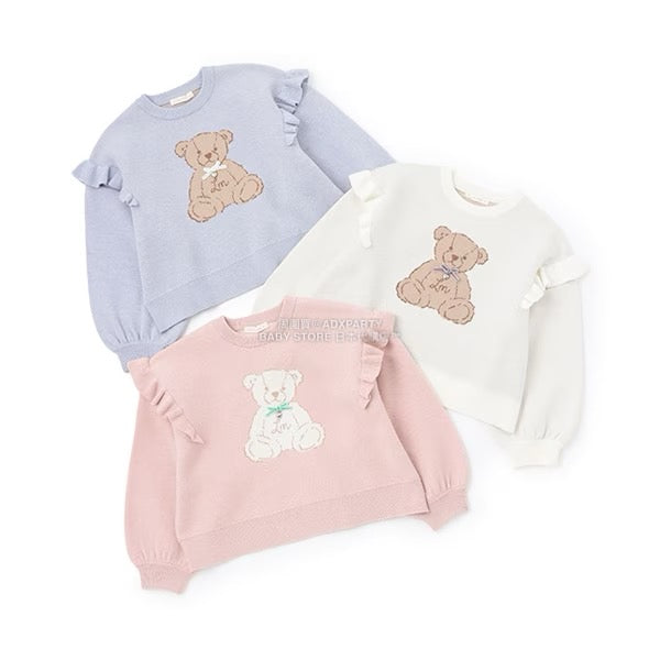 日本童裝 Ly# mine 小熊提花針織毛衣 110-140cm 女童款 冬季 TOPS