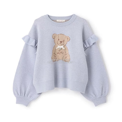 日本童裝 Ly# mine 小熊提花針織毛衣 110-140cm 女童款 冬季 TOPS