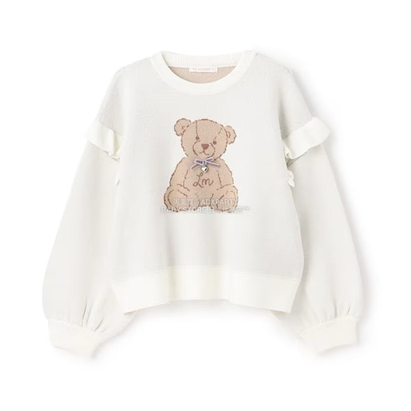 日本童裝 Ly# mine 小熊提花針織毛衣 110-140cm 女童款 冬季 TOPS