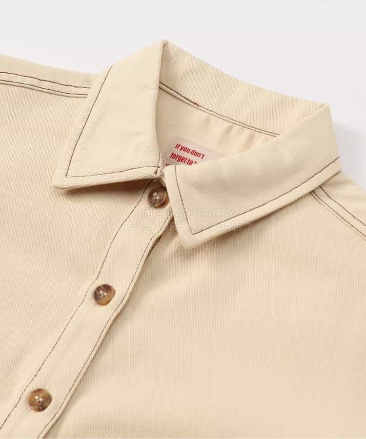 日本童裝 BREEZE 心型口袋襯衫裙 80-140cm 女童款 春季 DRESSES