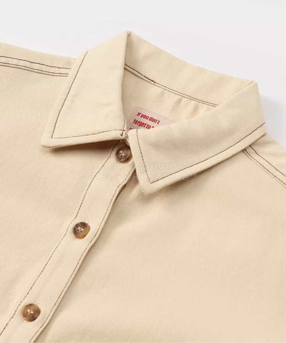 日本童裝 BREEZE 心型口袋襯衫裙 80-140cm 女童款 春季 DRESSES