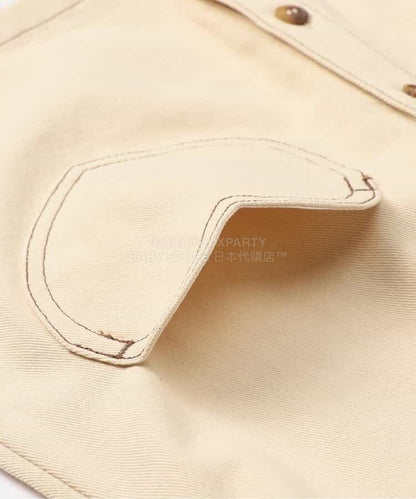 日本童裝 BREEZE 心型口袋襯衫裙 80-140cm 女童款 春季 DRESSES