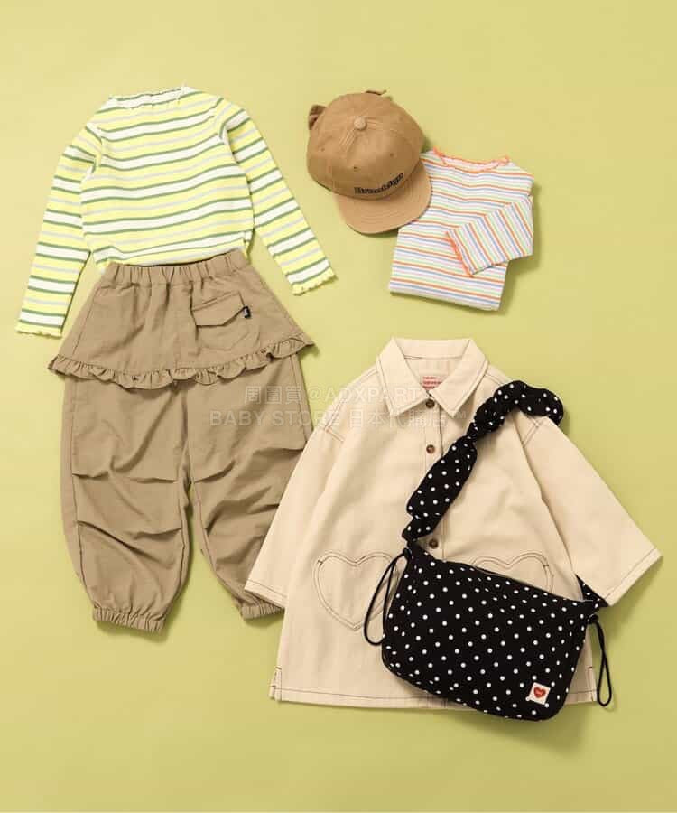 日本童裝 BREEZE 心型口袋襯衫裙 80-140cm 女童款 春季 DRESSES