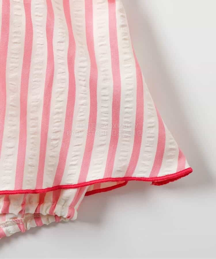 日本童裝 BREEZE 花邊領連衣 70-80cm 女童款 初生嬰兒 春季 Jumpsuit