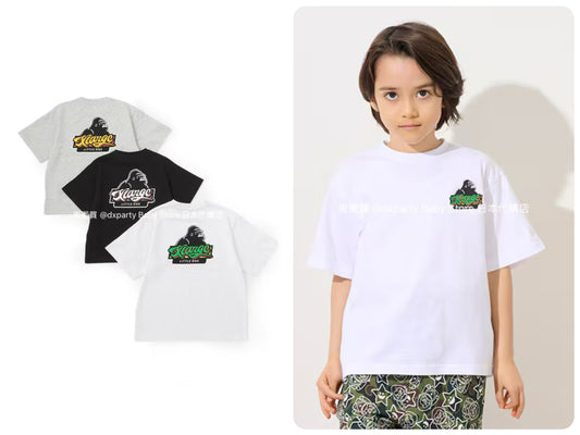 XLARGE KIDS Japanese children's clothing printed logo top 80-140cm boys' summer TOPS 