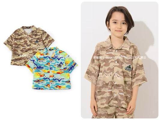 XLARGE KIDS Marble Camouflage Shirt (80-140cm) for Boys (Summer) 