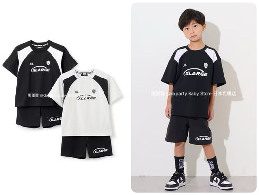 XLARGE KIDS Japanese Kids' Cold Contact Sports Two-Piece Set (80-140cm) Boys' Summer TOPS PANTS 