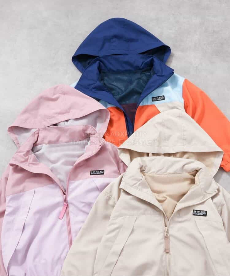日本童裝 BREEZE 春系彩色風褸 80-160cm 男童款/女童款 春季 OUTERWEAR